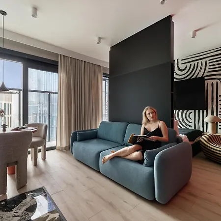 Apartment Towarowa Towers Parking & Gym - 23&24 Floor Sky High By Downtown Warsaw