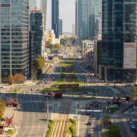 شقة Towarowa Towers Parking & Gym - 23&24 Floor Sky High By Downtown *