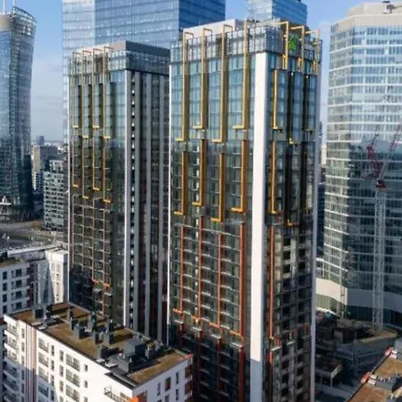 Apartmán Towarowa Towers Parking & Gym - 23&24 Floor Sky High By Downtown