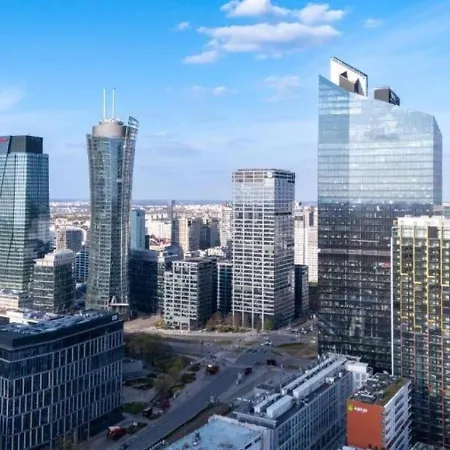 Apartmán Towarowa Towers Parking & Gym - 23&24 Floor Sky High By Downtown